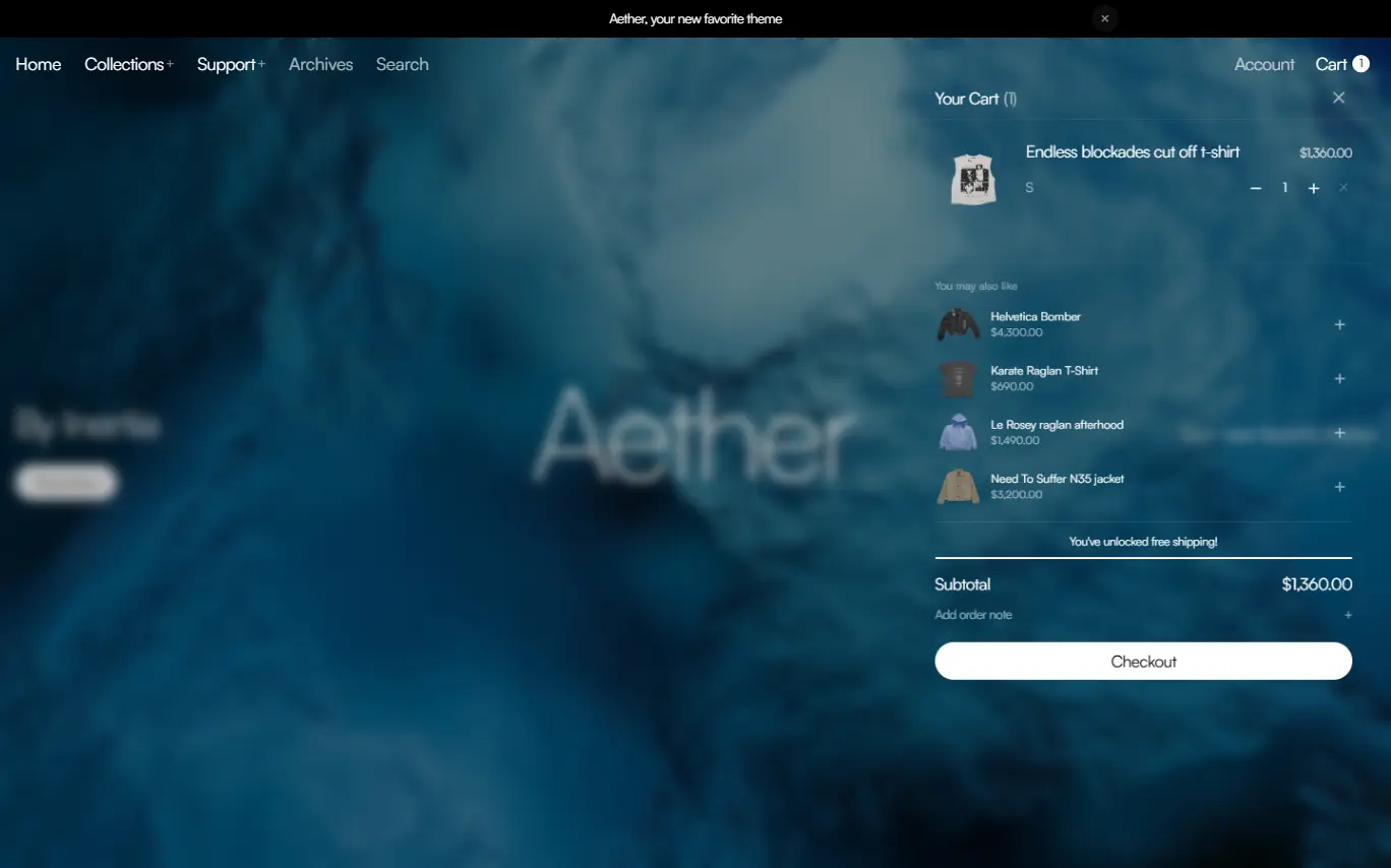 Aether, Cart design