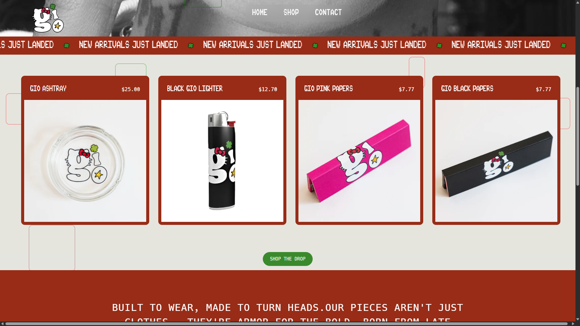 FT.GIOO, Shop page